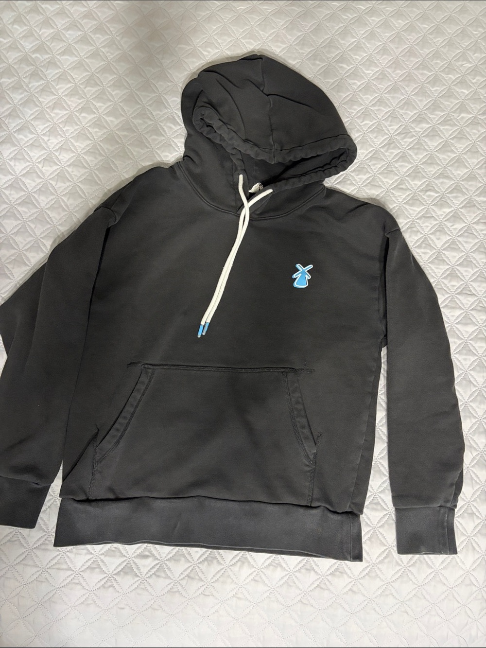 Dutch Bros  Black Pullover Hoodie with Small Blue Logo
